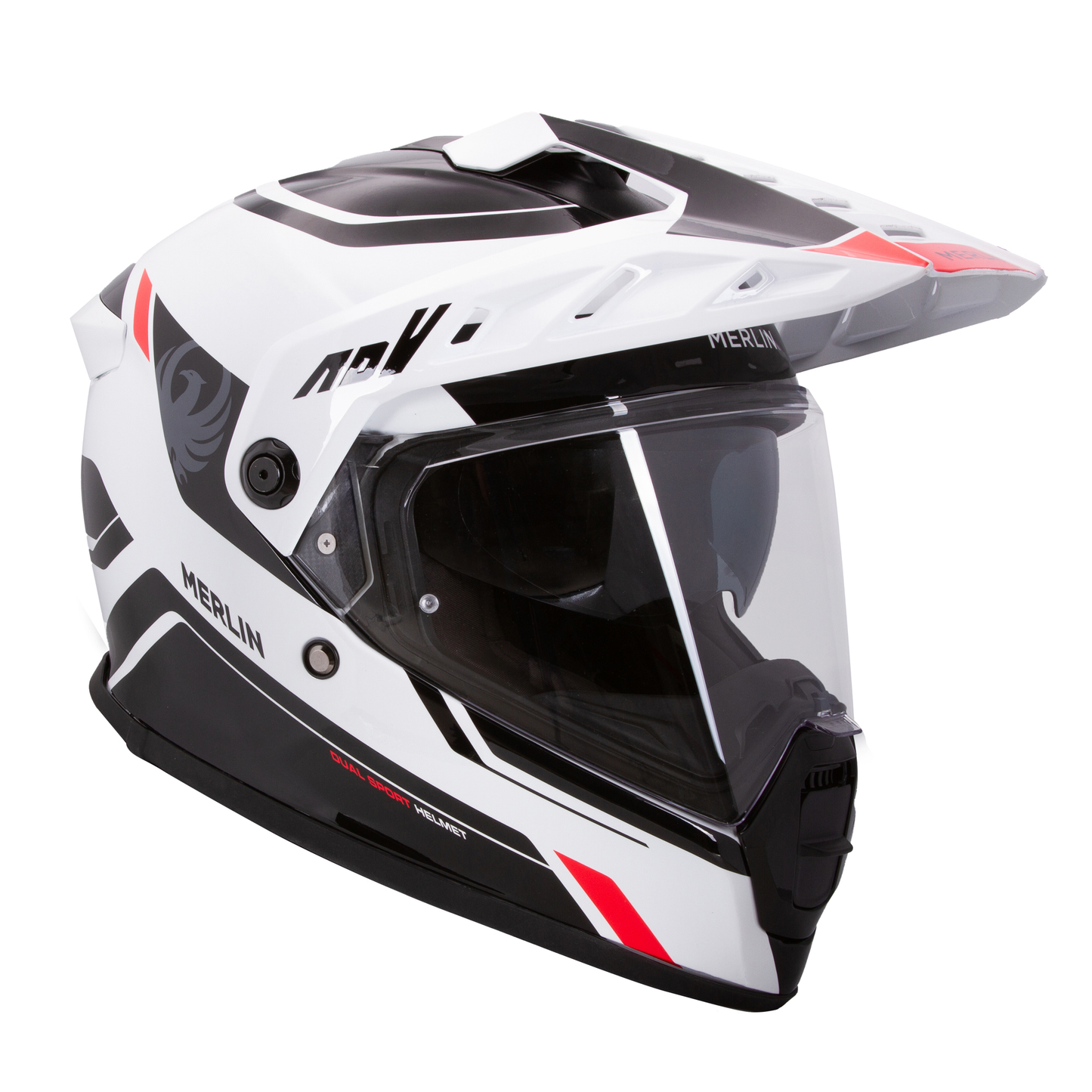 Merlin TORRES BLOCK Helmet – White / Red