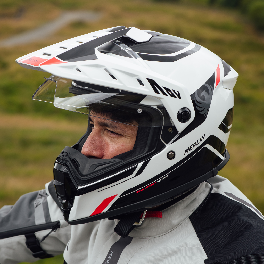 Merlin TORRES BLOCK Helmet – White / Red