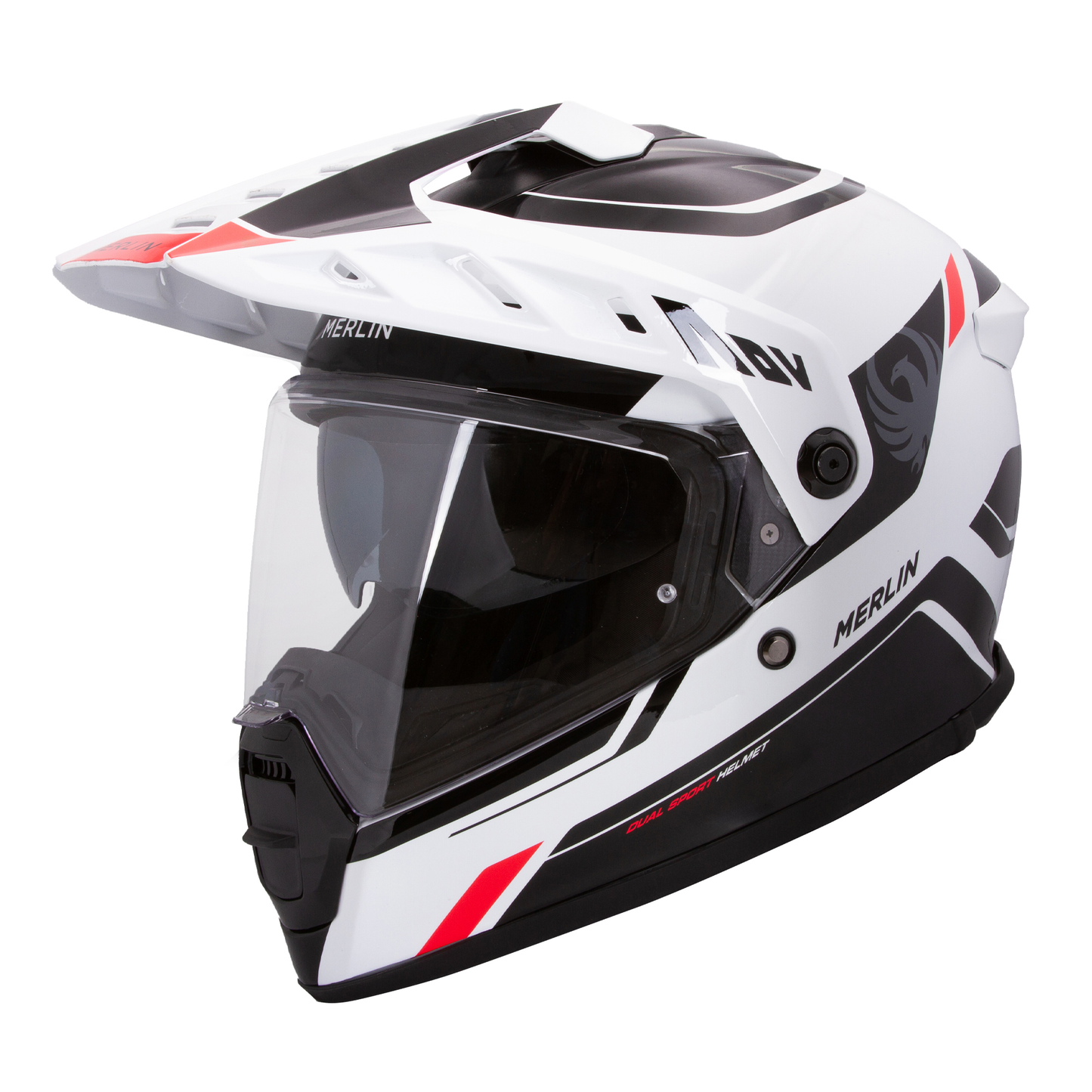Merlin TORRES BLOCK Helmet – White / Red