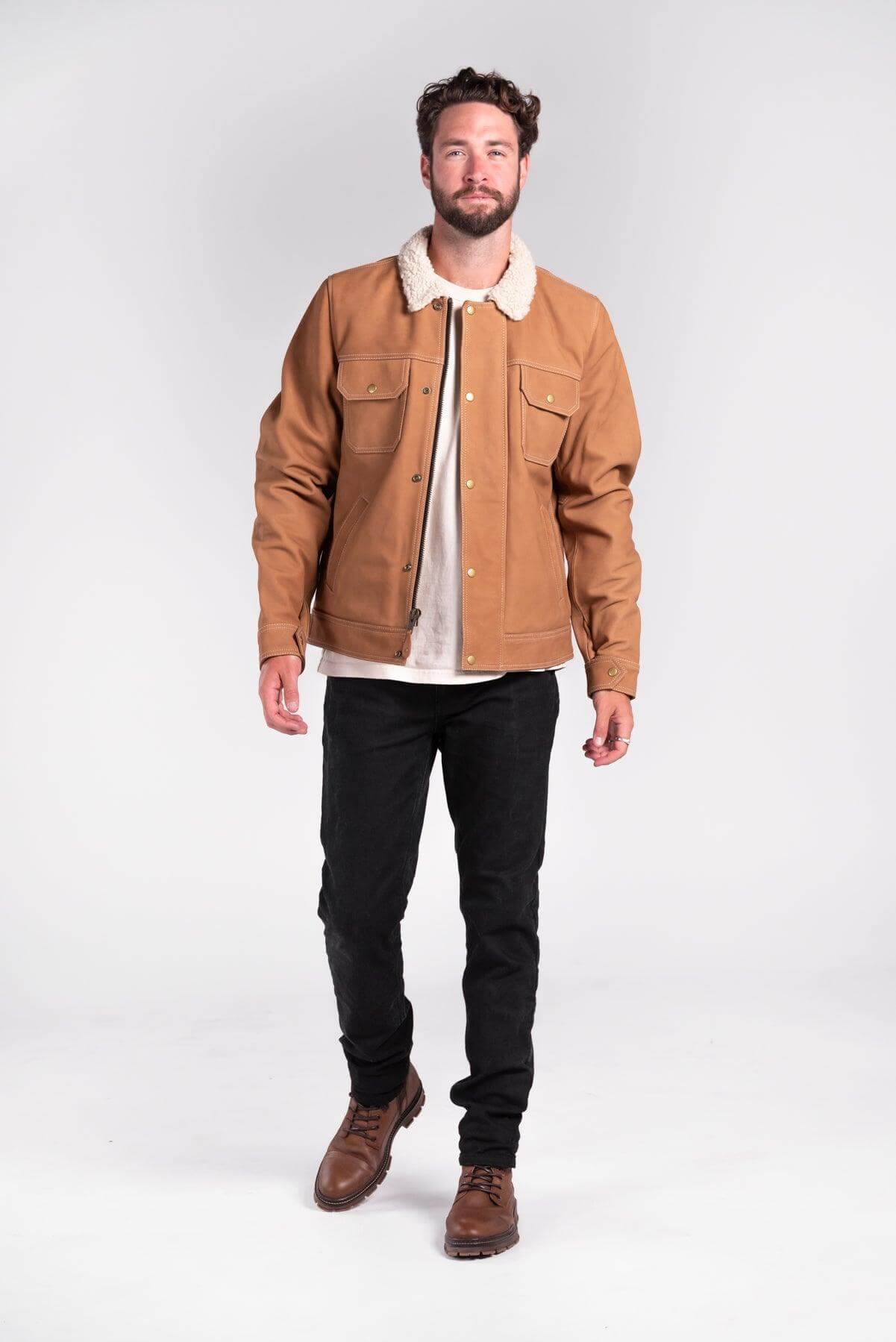 Byron Nubuck Leather Jacket Merla Moto