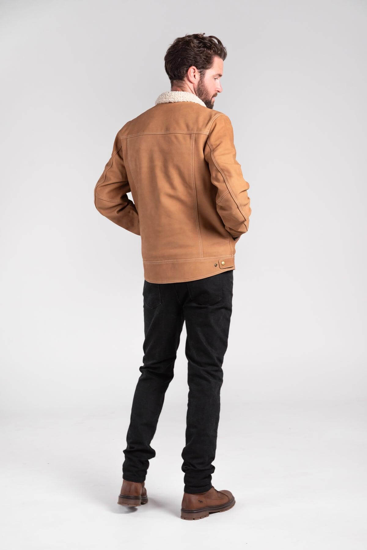 Byron Nubuck Leather Jacket Merla Moto