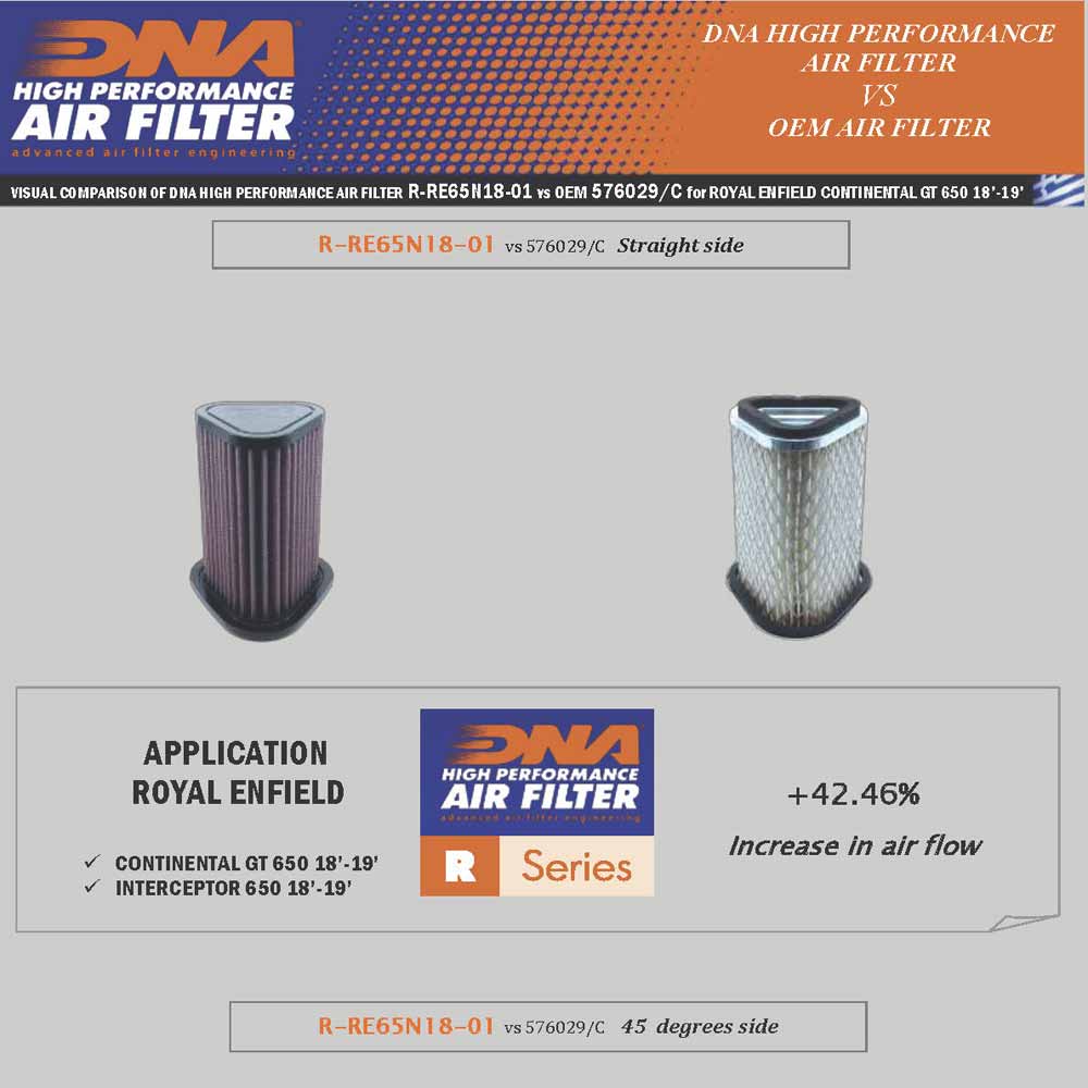 DNA High Performance Air Filter - Interceptor, GT 650 and Bear 650
