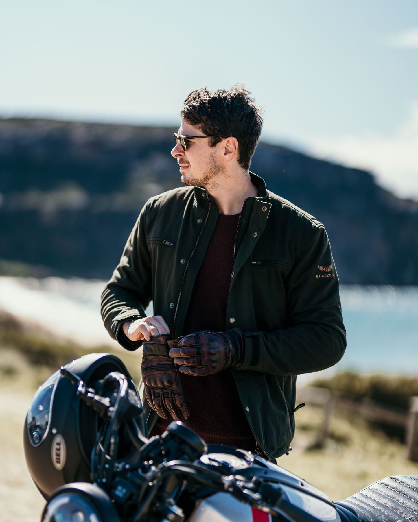 Sahara Mens Textile Motorcycle Jacket Merla Moto