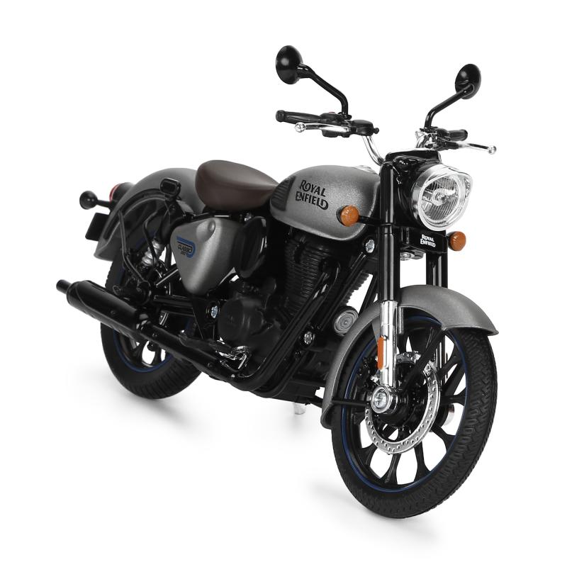Collectible - Maisto Classic 350 Scale Model 1:12 Gunmetal grey