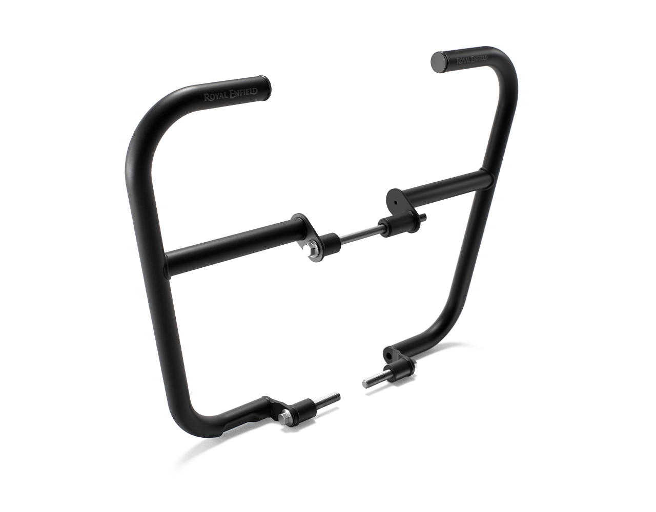 Black Large Engine Guards – Twisted Moto Royal Enfield Parts