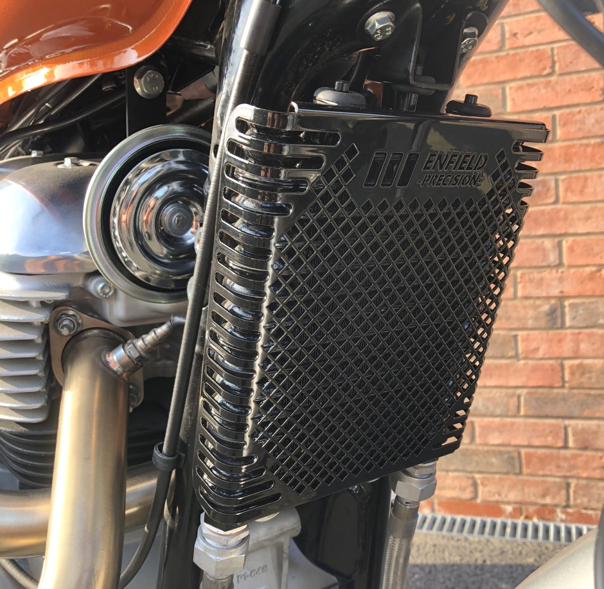 OIL COOLER GUARD, BLACK, 650 Interceptor + 650 Continental GT
