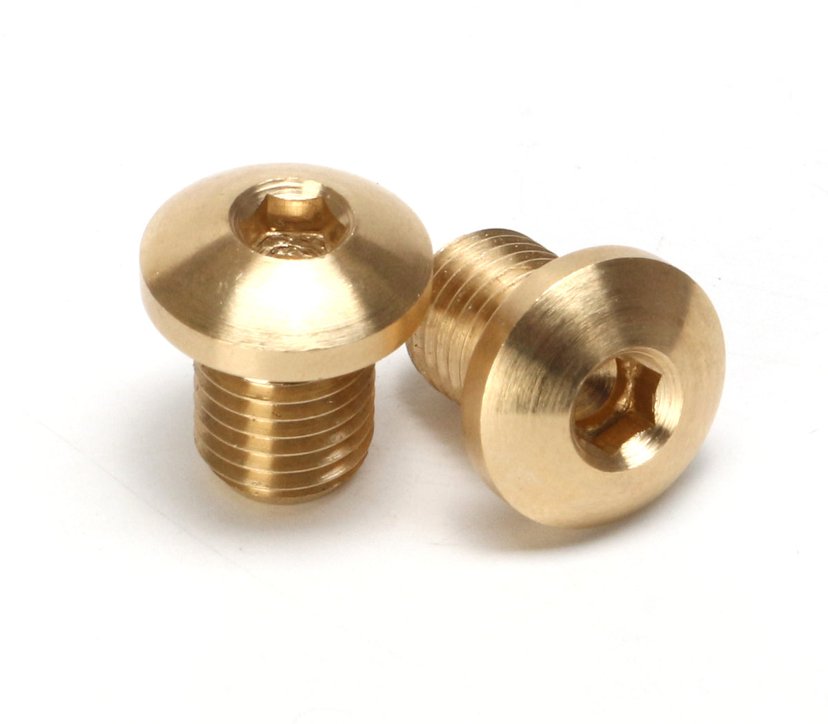 Handlebar Mirror Blanking Plugs - Pair ( LH & RH Thread ) Brass