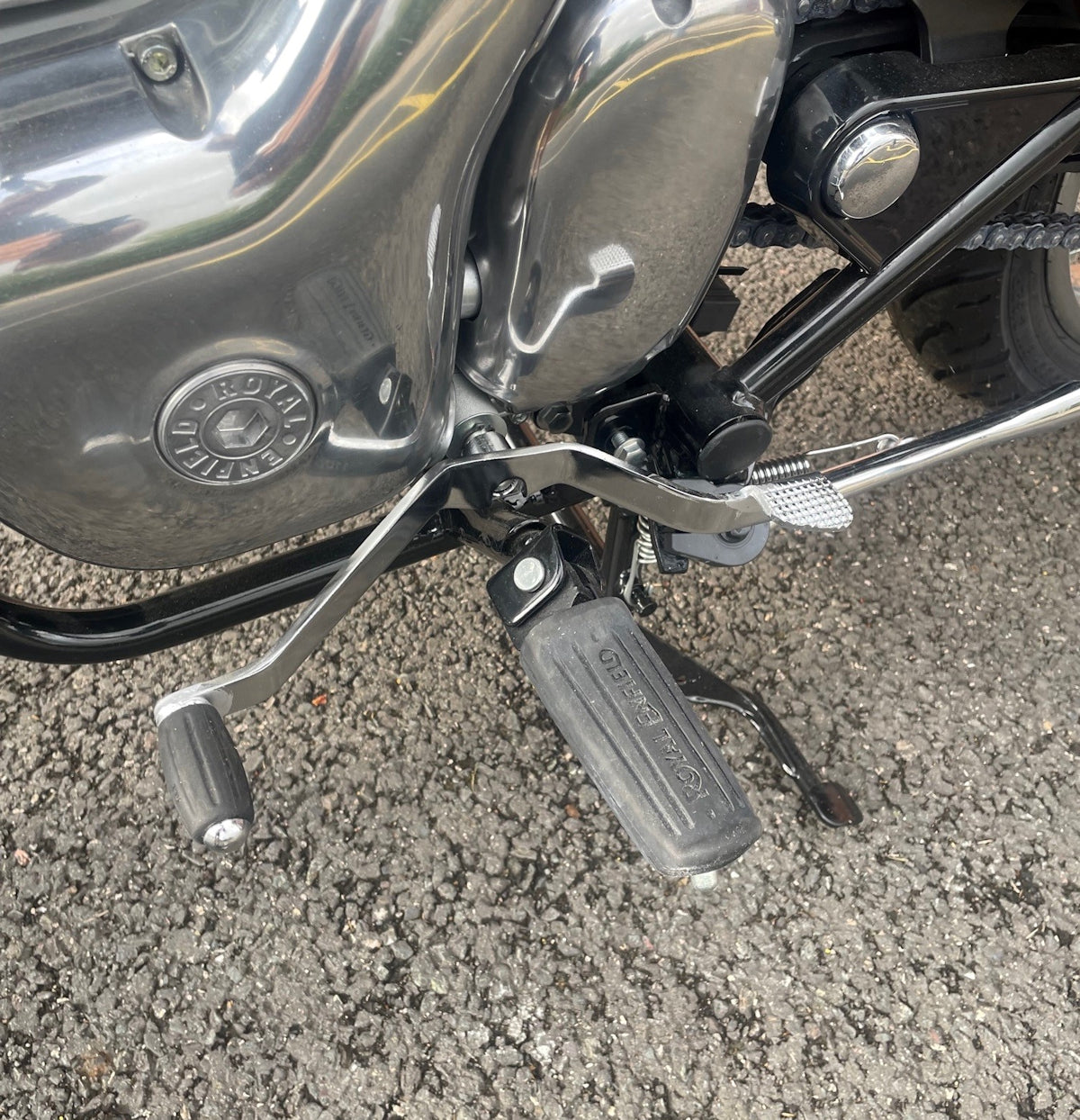 quot;GEAR SHIFTER WITH HEEL & TOE RUBBER" Fit For Royal Enfield Super Meteor 650 quot;GEAR SHIFTER WITH HEEL & TOE RUBBER" Fit For Royal Enfield Super Meteor 650