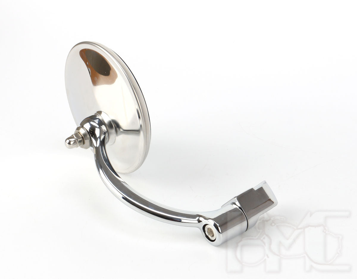 Stainless Bar End Mirrors - 350 Classic Reborn + 350 Meteor + 650 Super Meteor