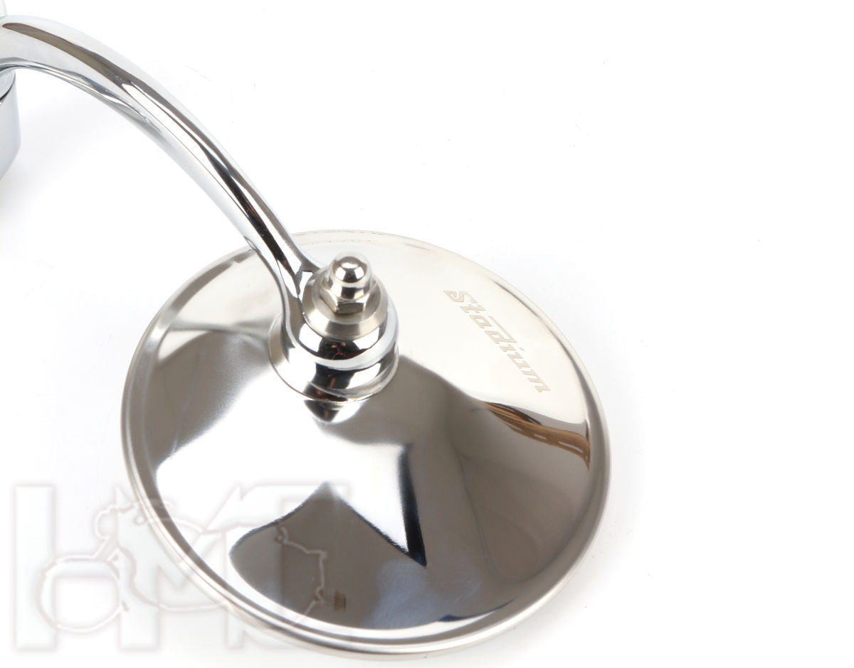 Stainless Bar End Mirrors - 350 Classic Reborn + 350 Meteor + 650 Super Meteor