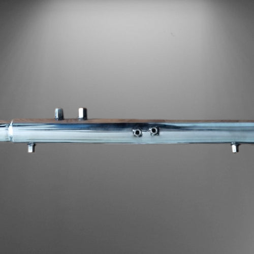Barrel Exhaust and Decat Pipe - Trail - Chrome - Meteor 350