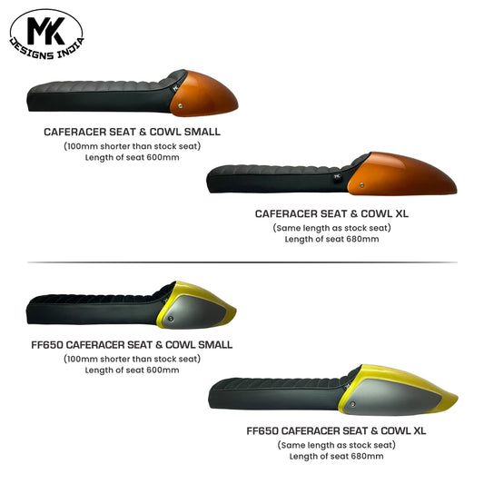 MK Designs Caferacer Seat and Cowl - Interceptor / GT 650