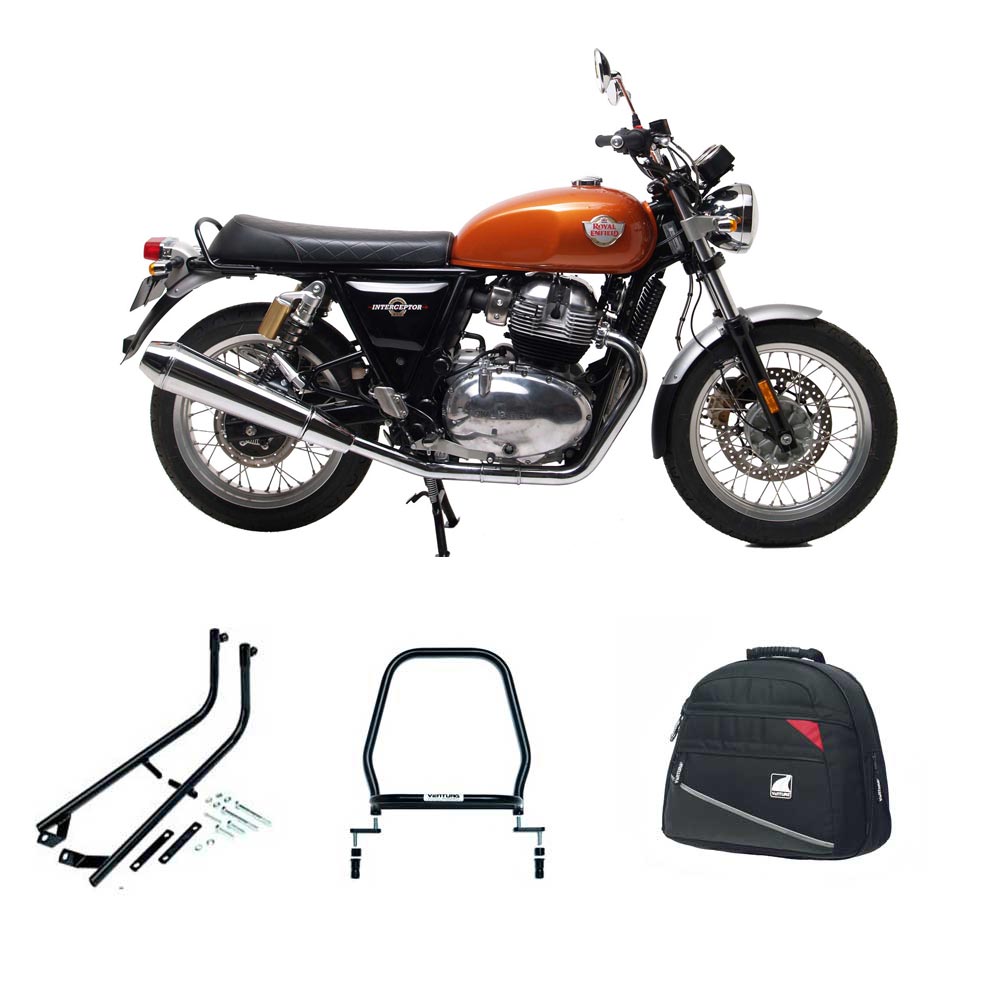 Triap Machine Ventura Luggage Kit Aero-Delta 15-35L CONTINENTAL GT 650 & INTERCEPTOR ...