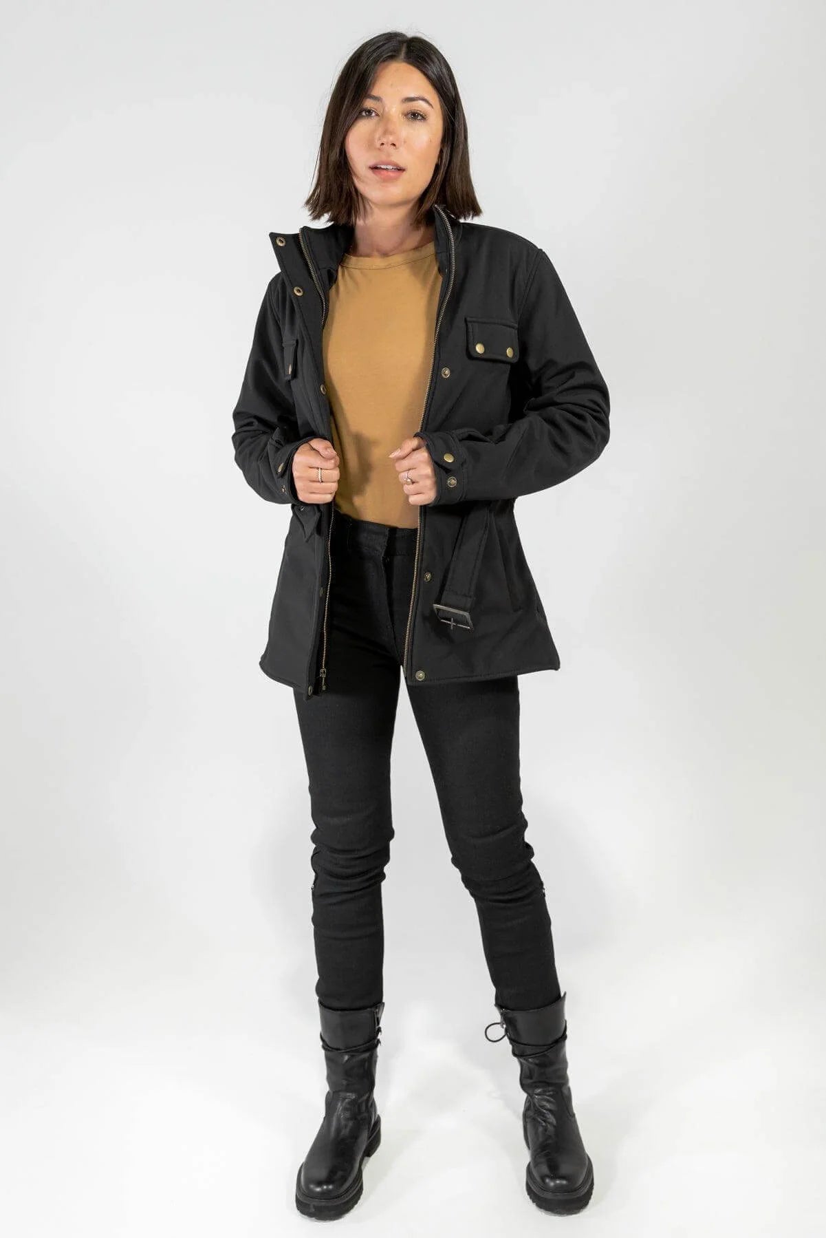 British Trench Motorcycle Jacket (Armoured)