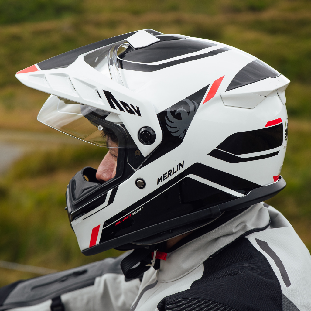 Merlin TORRES BLOCK Helmet – White / Red