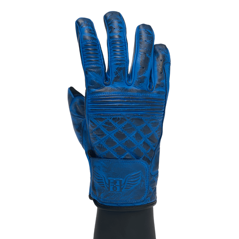 Cafe Quilted Leather Motorcycle Gloves Merla Moto