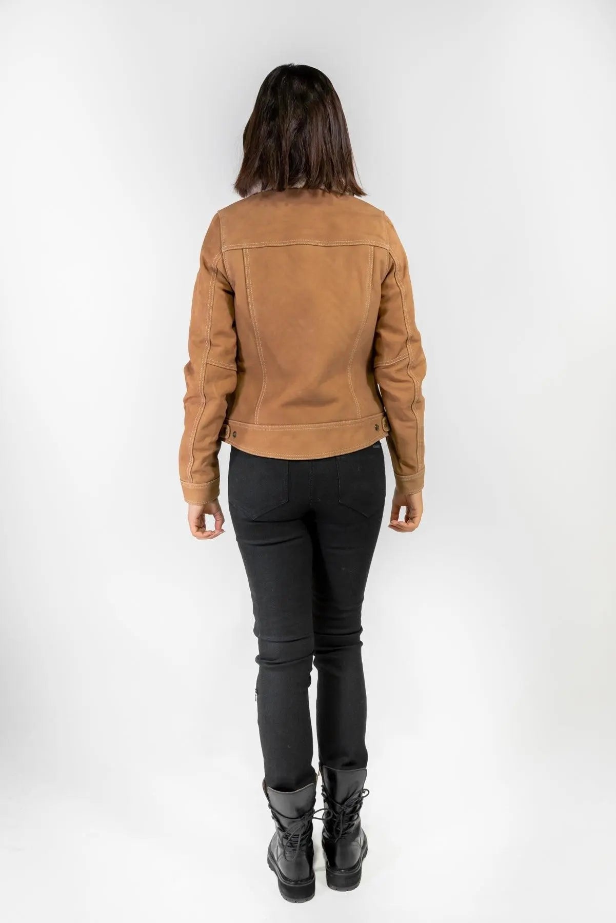 Womens Dakota Nubuck Winter Motorbike Jacket Merla Moto