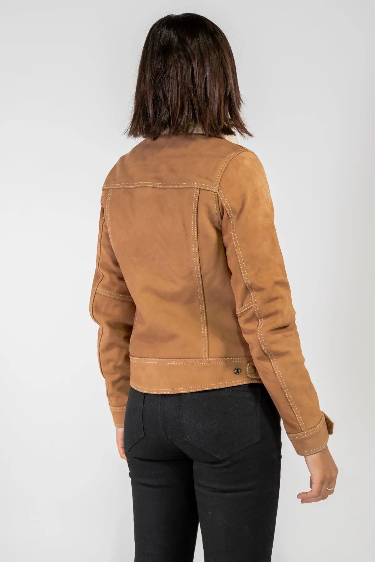 Dakota Soft Nubuck Womens Motorcycle Jacket Merla Moto