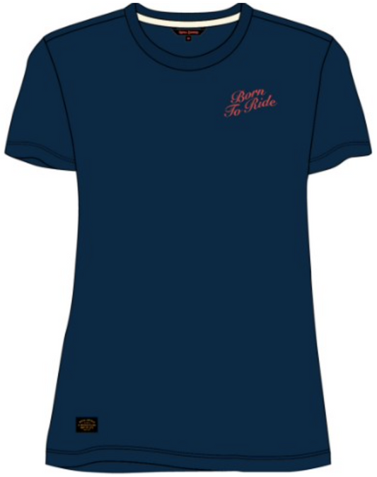 Royal Enfield Born to Ride T'shirt - Blue